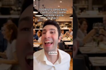 ✨Crazy ✨ #cappuccino #italy #food #comedy #stevemozzinglish