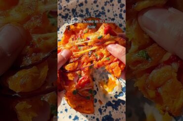 SWEET POTATO PIZZA🤤 🍕 Recipe on description! #recipe