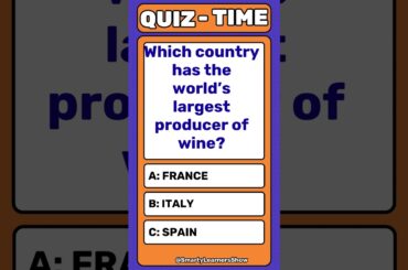🍷🌍 Which Country Produces the Most Wine? 🤯 #shorts #quiz