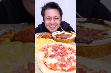 Casual Japanese style Italian dishes from Saizeriya mukbang!! Pizza, Spicy Chicken and Doria!