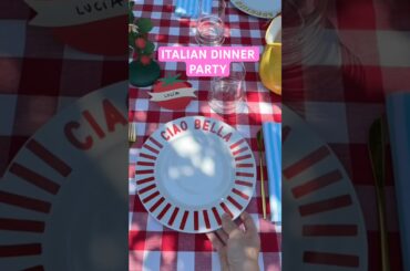 Italian dinner party #diy #cricut #crafts #cricutmade #hosting #dinnerparty #italiancooking #vinyl