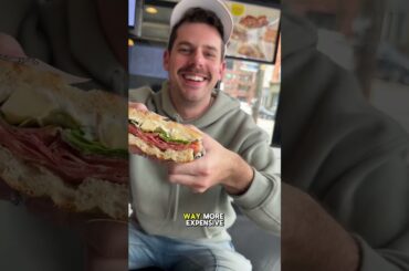 trying the #viral Italian sandos in #toronto #torontofood #torontofoodie #italianfood #tastetest