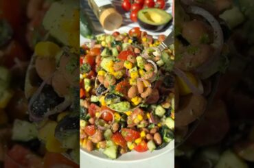 Mediterranean Pinto Bean Salad