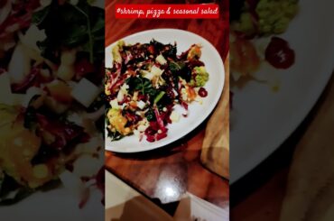 먹방 #shorts #shortsyoutube #shortvideo #food #North Italy #shrimp #pizza #seasonal salad