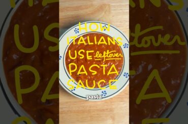 How Italians Use Their Leftover Oasta Sauce: Eggs in Purgatory Recipe #pasta #italianfood #recipe