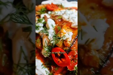 Вкуснее мяса! Баклажаны по-восточному с чесночным соусом #рецепты