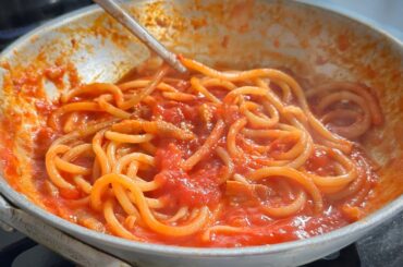 オリーブオイルは使うな！本場の【アマトリチャーナ】は玉ねぎも入れなかった。