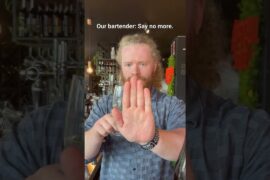 Never tell our bartender to surprise you