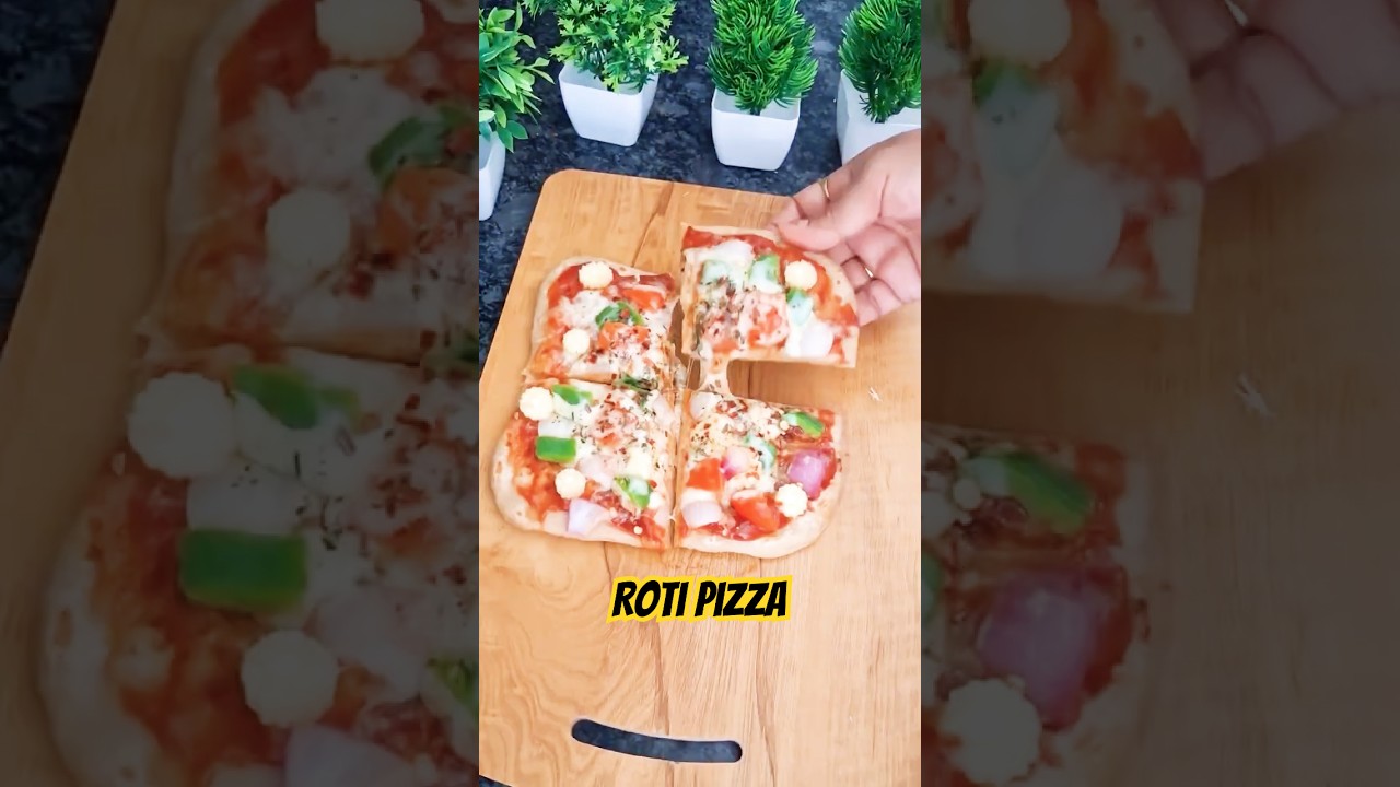 Roti Pizza | Quick & Easy Pizza Recipe #short Roti Pizza | Quick & Easy Pizza Recipe #short