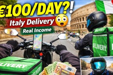 Italy Food Delivery Job 😱 | 1 দিনে কত টাকা আয় হয়?