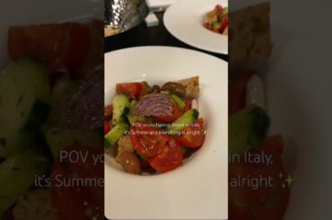 Italian Summer Evenings ✨ | Dinner & a Walk #shorts #perfect