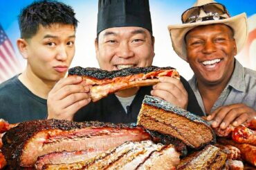 Korean BBQ Chef tries Texas BBQ for the First Time!