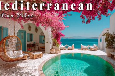 🎶 Spring in Italy & Chill Mediterranean Music 🌸🌊 Beautiful Amalfi Coast Ambiance & Ocean Sounds 4K