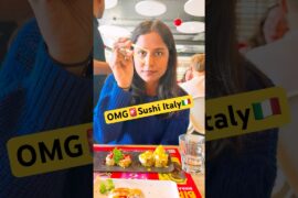 Sushi entra babu 🤯 #italy #telugushorts #sushi #food