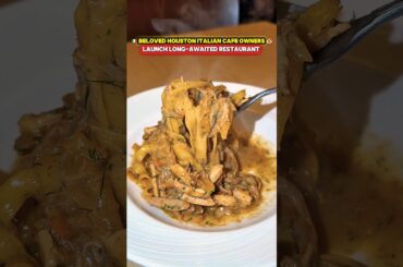 Michelin-Trained Chef Opens New Italian Restaurant in Houston