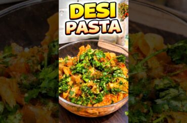 Desi Pasta Recipe 😋 #shorts #recipe #food #cooking #shortsfeed #pasta #shortvideo #viralvideo