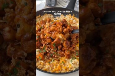 one pan bbq mac & cheese, high protein, lower calorie🤤 #pastarecipes #dinner #highprotein