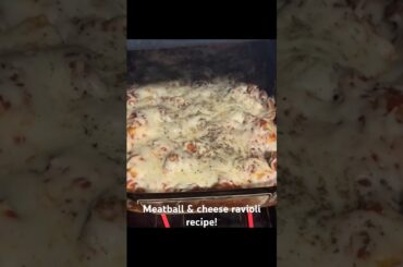 Meatball and cheese ravioli recipe!! #recipe #food #cooking