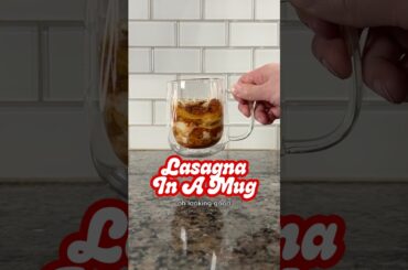 Lasagna… BUT made in a mug! ☕️ #mugcake #mugly
