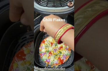 Veg Cheese Pizza Recipe in Airfryer + cooking pot #onechefrecipe #trending #reels #feed #ytviral #yt