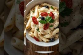 Quick & Cheesy White Sauce Pasta | 15-Minute Dinner Ideas #shorts #cooking #recipe #easyrecipe