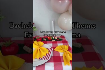 The Cutest “That’s Amore” Bachelorette Setup 🍅✨  #bacheloretteparty