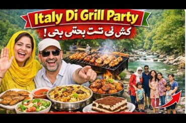 Italy Vich Hidden Grill Spot 😱🔥 | Full Family Picnic, Desi Food & Crazy Masti 🇮🇹2026