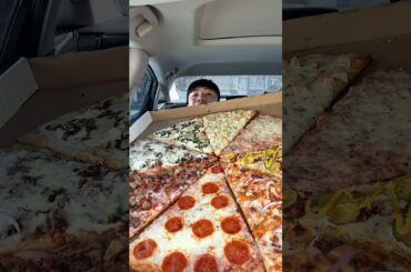 Taking down 28 INCHES of pizza at My NY Pizza #shorts