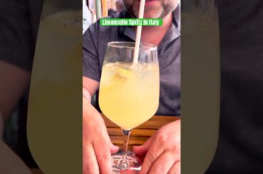 Limoncello Spritz in Monterosso, Italy