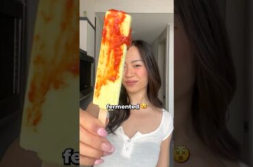 hot sauce on melona ice cream 😵🍦 korean food trends #shorts