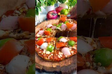 paratha Pizza Recipe | Pizza in 10 Minutes | No Oven Easy Snack🍕🔥#cookwithaditi #youtube #shorts