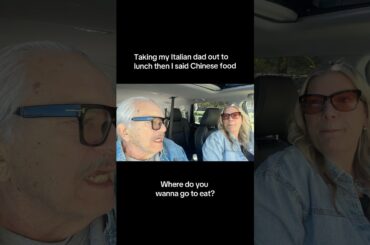 Taking my Italian dad to lunch..Then I said "Chinese Food" #funny #shorts #italian