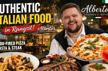 Authentic Italian in Rangsit 🇮🇹 Wood-Fired Pizza, Pasta & Steak | Alberto's Pizzeria & Trattoria