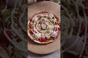 trending leftover roti pizza recipe #shorts
