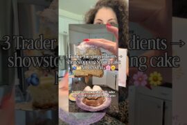 Trader Joe’s Italian cake, lemon curd, blueberries! Delicious and Simple #traderjoes #nobakerecipe