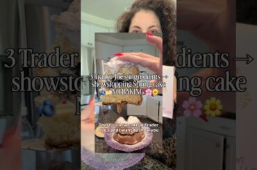 Trader Joe’s Italian cake, lemon curd, blueberries! Delicious and Simple #traderjoes #nobakerecipe