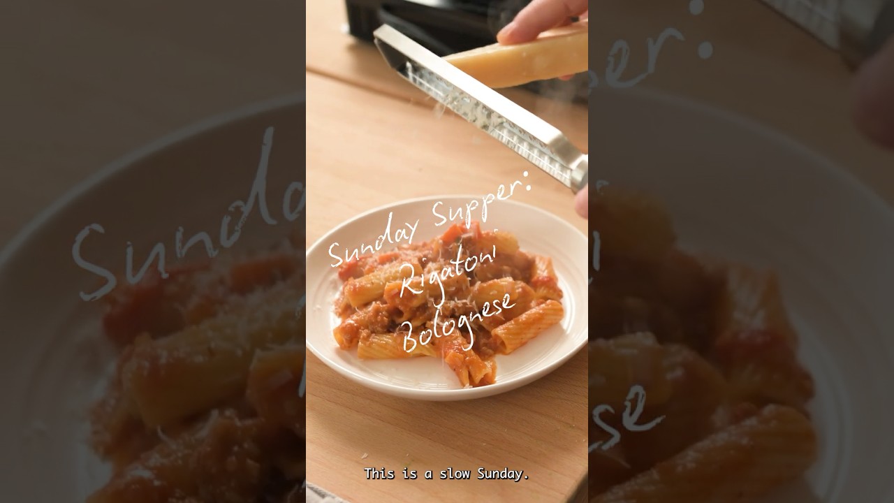 Sunday Supper with Emeril: Rigatoni Bolognese Sunday Supper with Emeril: Rigatoni Bolognese