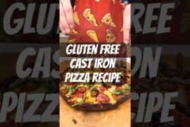 GF cast iron pizza recipe and process. Enjoy!