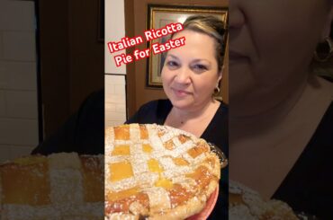 Italian Easter Ricotta Pie! #easter #cake #baking #spring #eastervibes #italia #italian #foodie