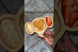 What My 12 Month Old Ate | Italian-Inspired Cheese Tomato Pancake Breakfast