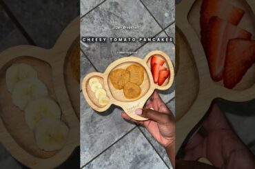 What My 12 Month Old Ate | Italian-Inspired Cheese Tomato Pancake Breakfast