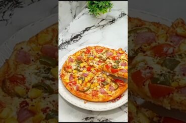 veg Pizza Recipe🍕👆😍 #shorts #ytshorts #Cookin gwithSR