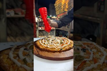 Large pizza Just 700/- 😱| Cheapest Pizza | #food #foodiechronicles #streetfood #foodie