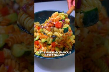 This pasta salad will have everybody asking who made it 🔥 #PastaSalad #BBQSideDishes #CookoutRecipes