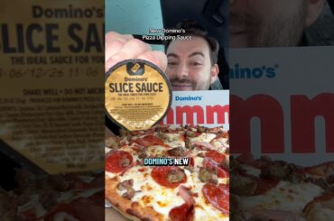 Trying Domino’s new pizza dipping sauce #pizza #food #eating #fastfood