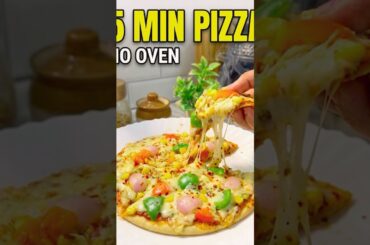 5 Min Paratha Pizza 🍕 | No Oven Easy Recipe #ytshorts #food #recipe #parathapizza #cheesypizza
