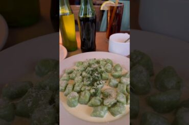 New York, Spinach Gnocchi at Malatesta Trattoria #shorts #food #italy #delicious #spinach #love #usa