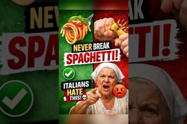 Why Italians HATE When You Break Spaghetti 😳🍝