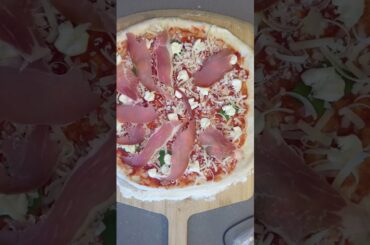 Backyard pizza went pro🔥 Bertello SimulFIRE 16" Rotating Pizza Oven #shorts #pizza #cheese #grill