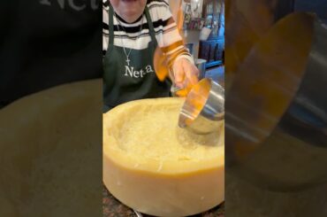 Part 2: Nonna's Cheese Wheel Pasta!#parmesan #cheesewheel